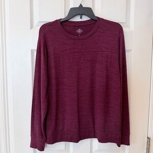 St. John's Bay Maroon Crewneck Top